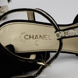 Chanel – Lace &amp; Camellia T-Strap Heels