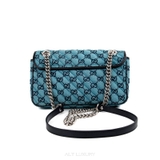 Gucci GG Marmont Flap Bag Diagonal Quilted GG Canvas Small – Thanh lịch & biểu tượng