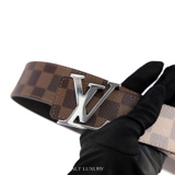 Louis Vuitton Initiales Reversible BeltDamier Ebene Brown