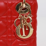 Dior Mini Lady Dior Red Patent