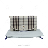 BURBERRY HIGHLANDS CHECK CHAIN WALLET