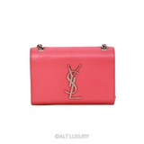 SAINT LAURENT SMALL MONOGRAM KATE SATCHEL