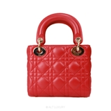 Dior Mini Lady Dior Red Patent