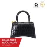 Balenciaga Hourglass XS Top-Handle Bag Black