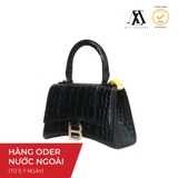 Balenciaga Hourglass XS Top-Handle Bag Black