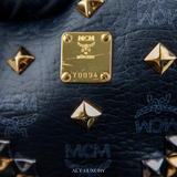 MCM Small Studded Visetos Stark Backpack