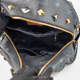MCM Small Studded Visetos Stark Backpack