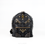 MCM Small Studded Visetos Stark Backpack