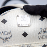 MCM X-Mini Stark Bebe Boo Backpack in Visetos White