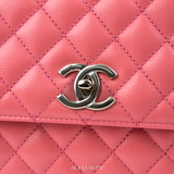 Túi Chanel Caviar Quilted Small Coco Handle Flap Màu Hồng