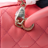 Túi Chanel Caviar Quilted Small Coco Handle Flap Màu Hồng