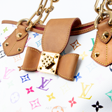 LOUIS VUITTON Monogram Multicolor Annie MM Tote Bag White