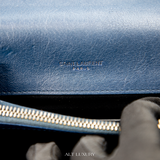 SAINT LAURENT Matelassé Chevron Monogram Medium College Bag