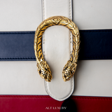 Gucci Dionysus Bamboo Top Handle Satchel – Trắng Leather – Mới 98%