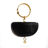 Túi Chloe Small Nile Bracelet Minaudière – Da Màu Đen – Mới 95%