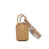 Túi HERMÈS Mini Lindy 20 Swift Verso – Màu Sesame & Bleu Brume – Chính Hãng, Mới 99%