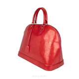Louis Vuitton Alma GM Monogram Vernis Màu Đỏ Pomme D'Amour – Biểu Tượng Thời Trang – Mới 94% Kèm Dustbag