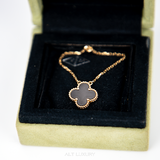 TRANG SỨC VAN CLEEF & ARPELS VINTAGE ALHAMBRA OLD MODEL MÀU ĐEN – BIỂU TƯỢNG MAY MẮN VÀ THANH LỊCH – MỚI 98% FULL BOX