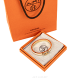 Vòng Tay Hermes Black/White – Viền Mạ Vàng Gold – Thanh Lịch, Thời Thượng – Mới 97% Full Box