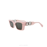 Kính Mắt Gentler Monster x Jenny Phiên Bản Màu Hồng – Vintage Punk Square Sunglasses – Unisex – Mới 90%