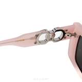 Kính Mắt Gentler Monster x Jenny Phiên Bản Màu Hồng – Vintage Punk Square Sunglasses – Unisex – Mới 90%