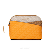 Túi Michael Kors Jet Set Travel Medium Dome Crossbody – Màu Cam Nổi Bật, Mới 98%, Kèm Ví Mini