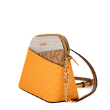 Túi Michael Kors Jet Set Travel Medium Dome Crossbody – Màu Cam Nổi Bật, Mới 98%, Kèm Ví Mini