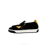 FENDI Slip-ons Shoes Sneakers Monster Bugs Eye Size 6 Black Authentic
