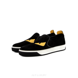 FENDI Slip-ons Shoes Sneakers Monster Bugs Eye Size 6 Black Authentic
