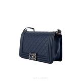 CHANEL Preloved Medium Lambskin Flap Bag Màu Xanh Navy – Thanh Lịch Vượt Thời Gian – Mới 97%