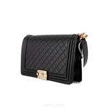CHANEL Caviar Quilted New Medium Boy Flap Black – Đẳng Cấp Sang Trọng, Phối Mạ Vàng – Mới 98%