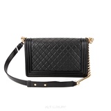 CHANEL Caviar Quilted New Medium Boy Flap Black – Đẳng Cấp Sang Trọng, Phối Mạ Vàng – Mới 98%