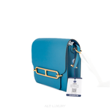 HERMÈS Roulis 23 Leather Crossbody Bag Màu Xanh – Sang Trọng & Tinh Tế – Mới 98%