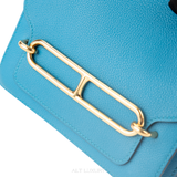 HERMÈS Roulis 23 Leather Crossbody Bag Màu Xanh – Sang Trọng & Tinh Tế – Mới 98%