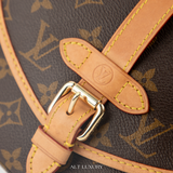 TÚI LOUIS VUITTON SAUMUR BB MONOGRAM MÀU NÂU – PHONG CÁCH CỔ ĐIỂN KINH ĐIỂN – MỚI 98% KÈM DÂY ĐEO