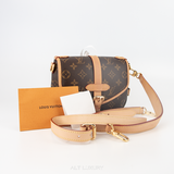TÚI LOUIS VUITTON SAUMUR BB MONOGRAM MÀU NÂU – PHONG CÁCH CỔ ĐIỂN KINH ĐIỂN – MỚI 98% KÈM DÂY ĐEO