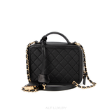CHANEL Small Filigree Vanity Case Caviar Leather Black – Thiết Kế Sang Trọng, Mới 98% Kèm Dây Đeo