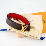 LOUIS VUITTON Belt LV Initiales Monogram – Thắt Lưng Hai Mặt LV Logo Kinh Điển – Mới 98% Full Box