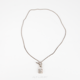 Hermès Cadenas Kelly Lock Necklace – Dây chuyền bạc mặt khoá Kelly biểu tượng