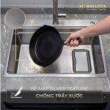 Chậu rửa chén 1 hố Inox 304 hạn chế trầy xước kích thước 77 cm