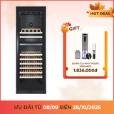 Tủ rượu độc lập âm tủ 2 vùng nhiệt độ 60cm 379L