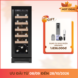Tủ rượu độc lập âm tủ 1 vùng nhiệt độ 30cm 50L