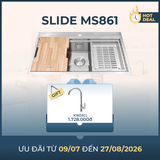 Chậu rửa chén 1 hố inox 304 kích thước 86cm