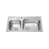 Chậu rửa chén 2 hố inox 304 kích thước 80cm