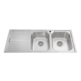 Chậu rửa chén 2 hố inox 304 kích thước 116cm