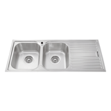 Chậu rửa chén 2 hố inox 304 kích thước 116cm