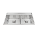 Chậu rửa chén 2 hố inox 304 kích thước 86cm