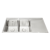 Chậu rửa chén 2 hố inox 304 kích thước 116cm EcoKitchen