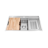 Chậu rửa chén 1 hố inox 304 kích thước 86cm