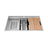 Chậu rửa chén 2 hố kích inox 304 kích thước 86cm